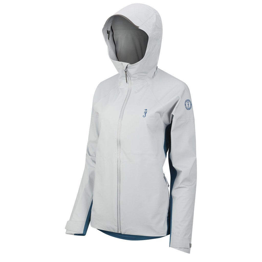 Ladies waterproof jacket with peaked online hood